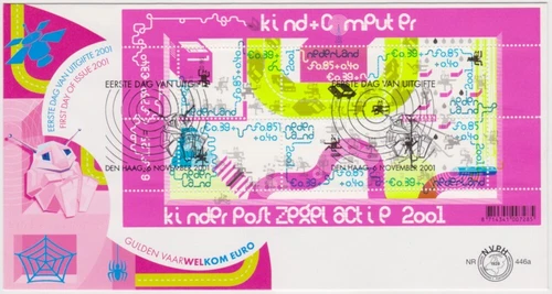Netherlands FDC 2001, Children Stamps 2001, Computer game, Booklet, mint