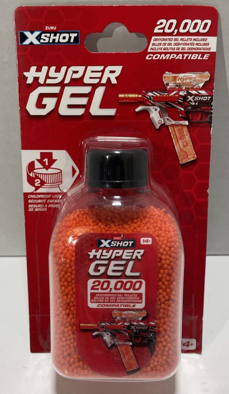 Zuru Xshot Hyper Gel Dehydrated 20,000 Pellet Refill Pack NEW
