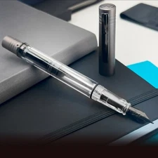 Monteverde MP1 Piston Filler Fountain Pen, Coal Grey, Brand New