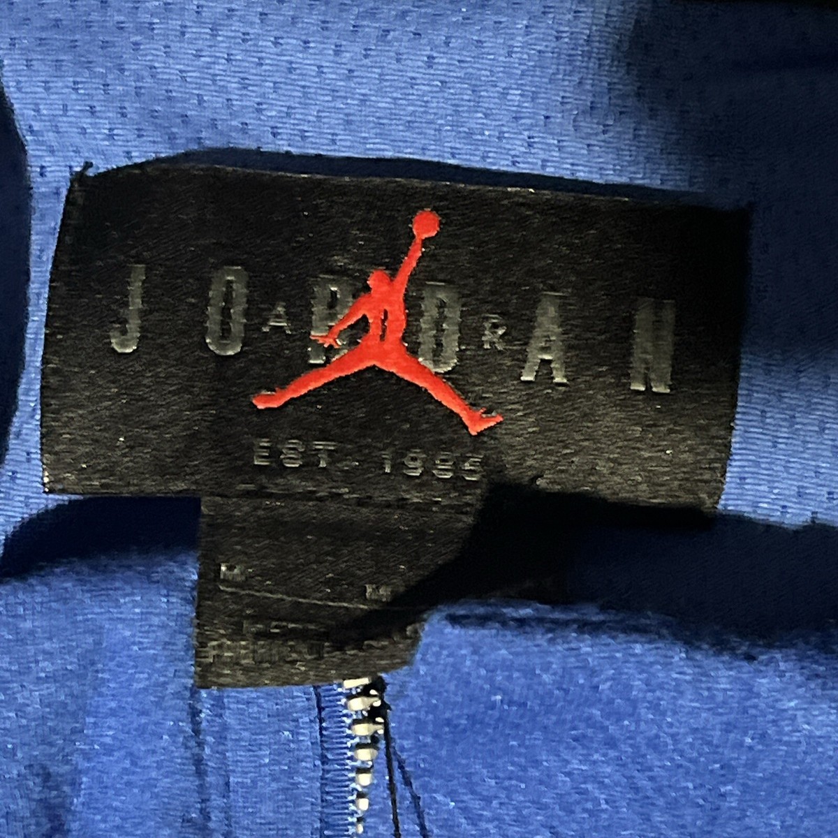 Jordan TEAM Mens Medium Dri-FIT Half-Zip Athletic Top Royal