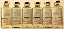 QTY 6 Bath  Body Works FRESH VANILLA BLOSSOMS Body Wash Shower Gel Shampoo 10oz