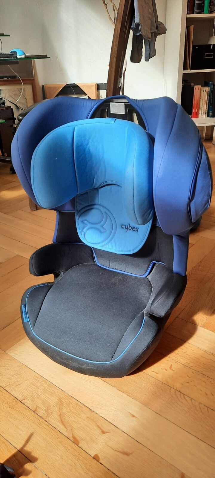CYBEX Blau Auto-Kindersitz Juno 2-fix mit Handbuch Booster Autositz Babysitz