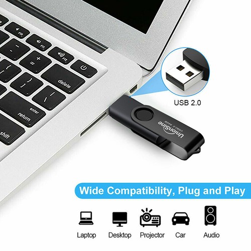 20x USB Stick 2.0 Memory Speicherstick Speichermedien USB Flash Drive 64GB Black - Afbeelding 3 van 12