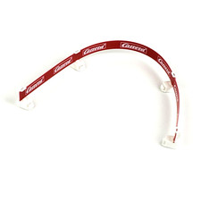 Carrera Race Digital 143 1/43 - Single Red Guard Rail with Four White Clips Only