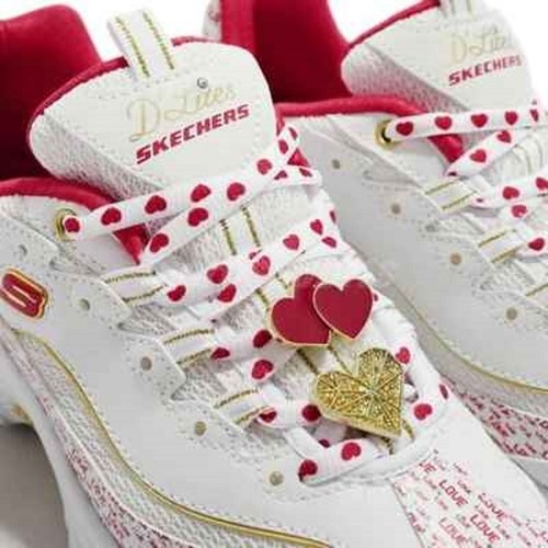 Skechers D'Lites You're so Cupid Valentine's Day Heart Sneakers/Tennis