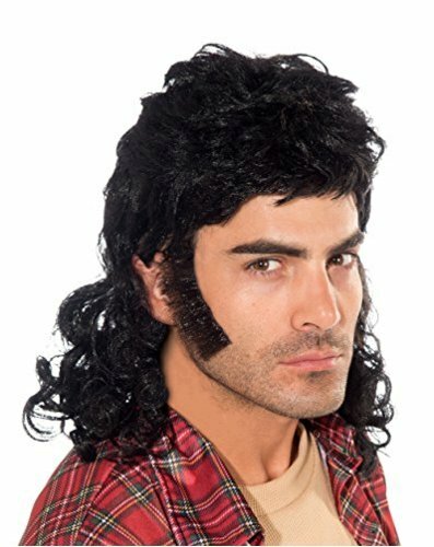 afro mullet wig