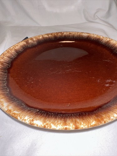Hull Brown Drip Glaze Replacement, Dinner Plate 10” Diameter Round - Picture 2 of 5