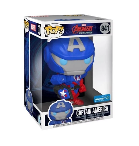 Funko POP! Jumbo: Marvel: Avengers Mech Strike - Capitán América - Walmart Excl.