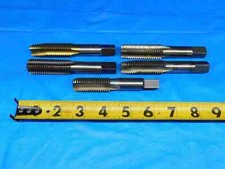 5 PCS 3/4 10 GH3 HSS SPIRAL POINT, PLUG, BOTTOMING TAP 3, 4 STRAIGHT FLUTE .75