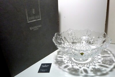 Waterford Crystal DESIGNER GALLERY (1996-2004) Snow Crystal Centerpiece Bowl 13''