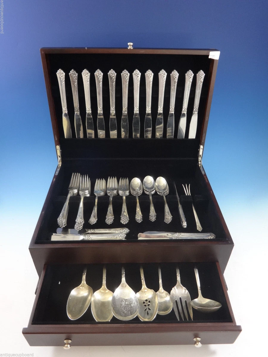 Damask Rose Antique US Sterling Silver Flatware-Sets for sale | eBay