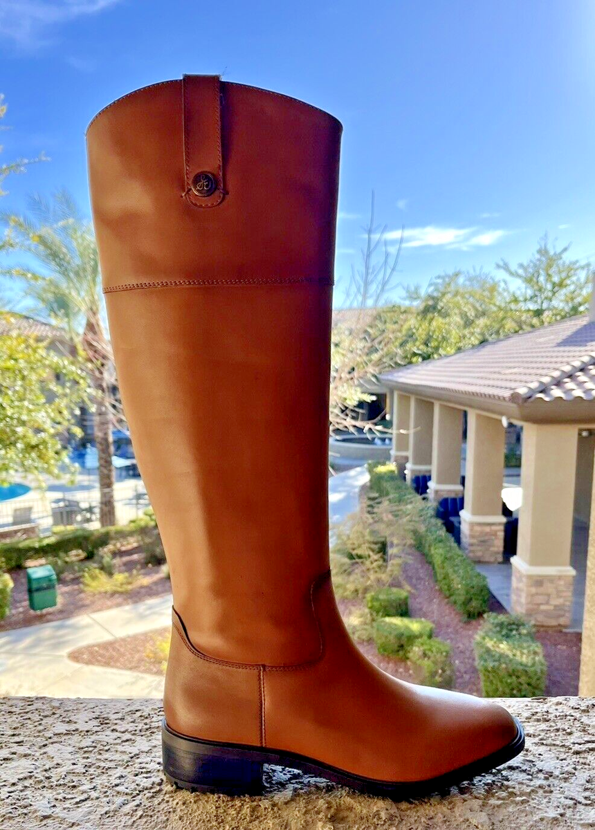 Sam Edelman Women's Boots Drina Whisky Leather Knee High Boots