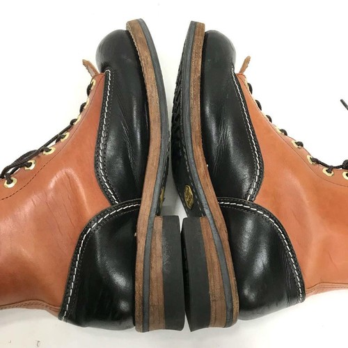 THE FLAT HEAD Work Boots SKB-02H Horsehide Size 26.5cm Brown From Japan - Picture 12 of 15
