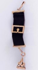 Amazing Antique Victorian Masonic Solid Gold Chain Fob Seal for Pocket Watch