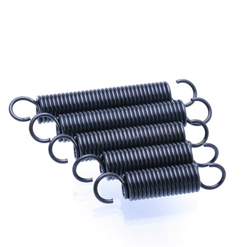 5Pcs Open Hook Extension Tension Spring Black Spring Steel Wire Dia 1.0mm 1.2mm - Picture 3 of 4