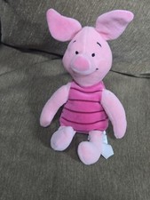 Disney New Piglet Plush 9" Pink Bean Bag Bee