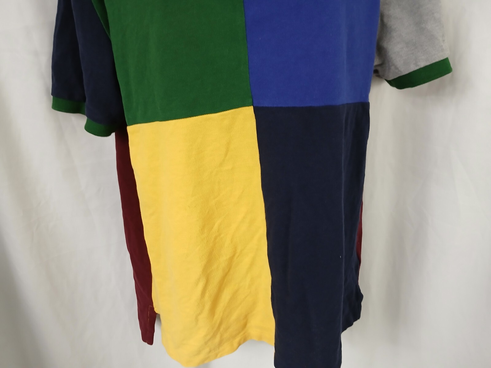 Polo Ralph Lauren colletto a costine braccialetto a costine grande pony camicia multicolore ragazzi XL