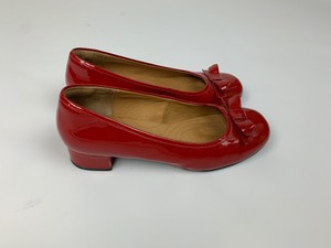 clarks red patent shoes