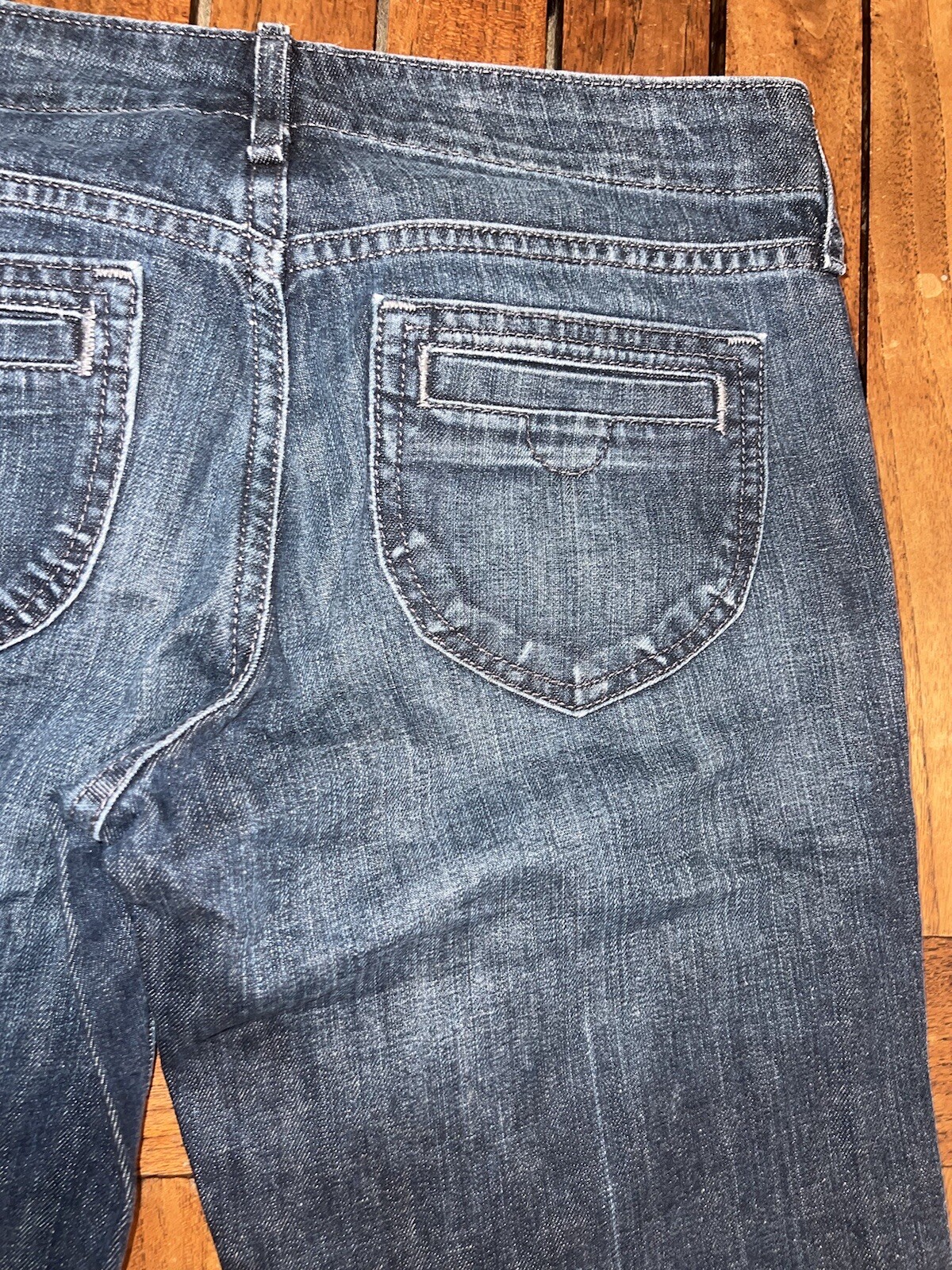 The Diva Jeans Womens 30&rdquo; Denim Wide Leg Flare Bell Bottom Size 4