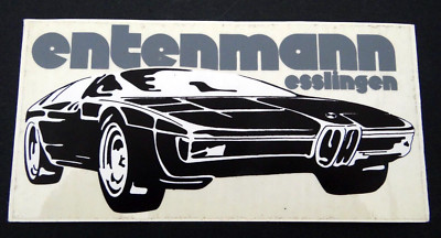 Werbe-Aufkleber BMW Autohaus Entenmann Esslingen 70er Jahre Oldtimer