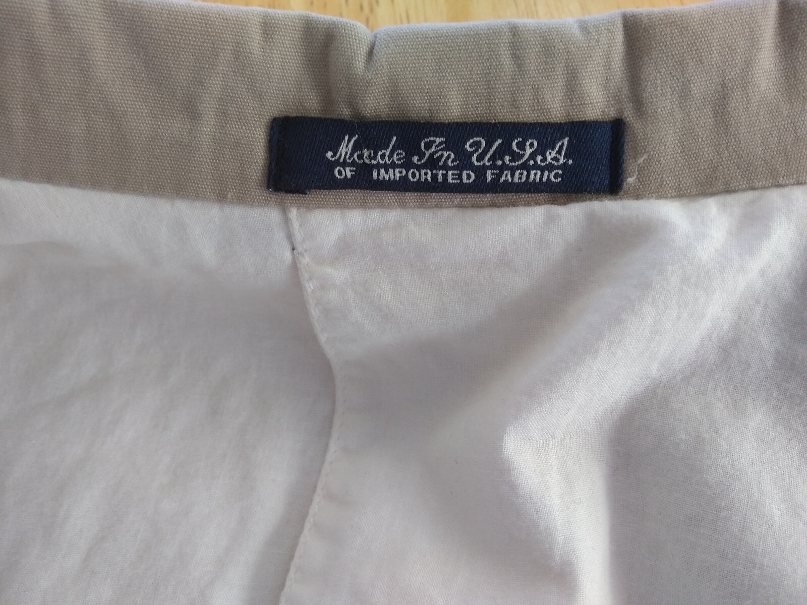 NWOT Hart Schaffner & Marx Khaki Cotton Sport Coat 42L