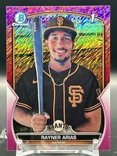 2023 Bowman Chrome Prospects Fuchsia Shimmer #BCP222 Rayner Arias /199