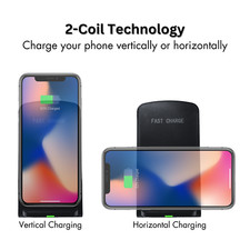 Wireless Charging Stand Charger Stand for Apple Samsung Android Phones