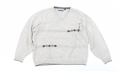 Pullover Pulli Herren UK Größe XL Tom Hanson Beige