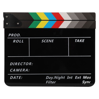 Movie Directors Clapboard Colorful Acrylic Movie Film Clap Board With Board Hot