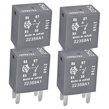 4Pcs Relay 13502752, 12VDC 30A 4 Pins Multi-Purpose OEM Relay Compatible for