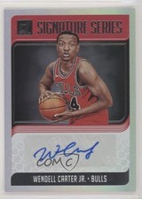 2018-19 Panini Donruss Signature Series Wendell Carter Jr #SG-WCJ Auto 4l3