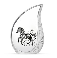 Dusk Zebra Memorial Urns for Human Ashes Adult Men, Large Urn 10 Inch 