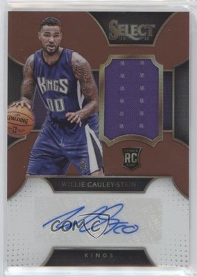 2015 Select Rookie Materials Copper Prizm 6/49 Willie Cauley-Stein Auto RC 1yj