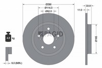 2X Pagid Bremsscheibe 54952N FüR Toyota Avensis WWT270_ VVT ZRT270_ ZRT270R