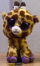 2015 TY Beanie Boos 6" Safari the Giraffe, No ID/Sale Tag -GDJ-P-1249