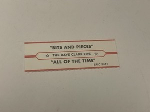 Jukebox Title Strip Dave Clark Five Bits & Pieces All Of The Time Epic