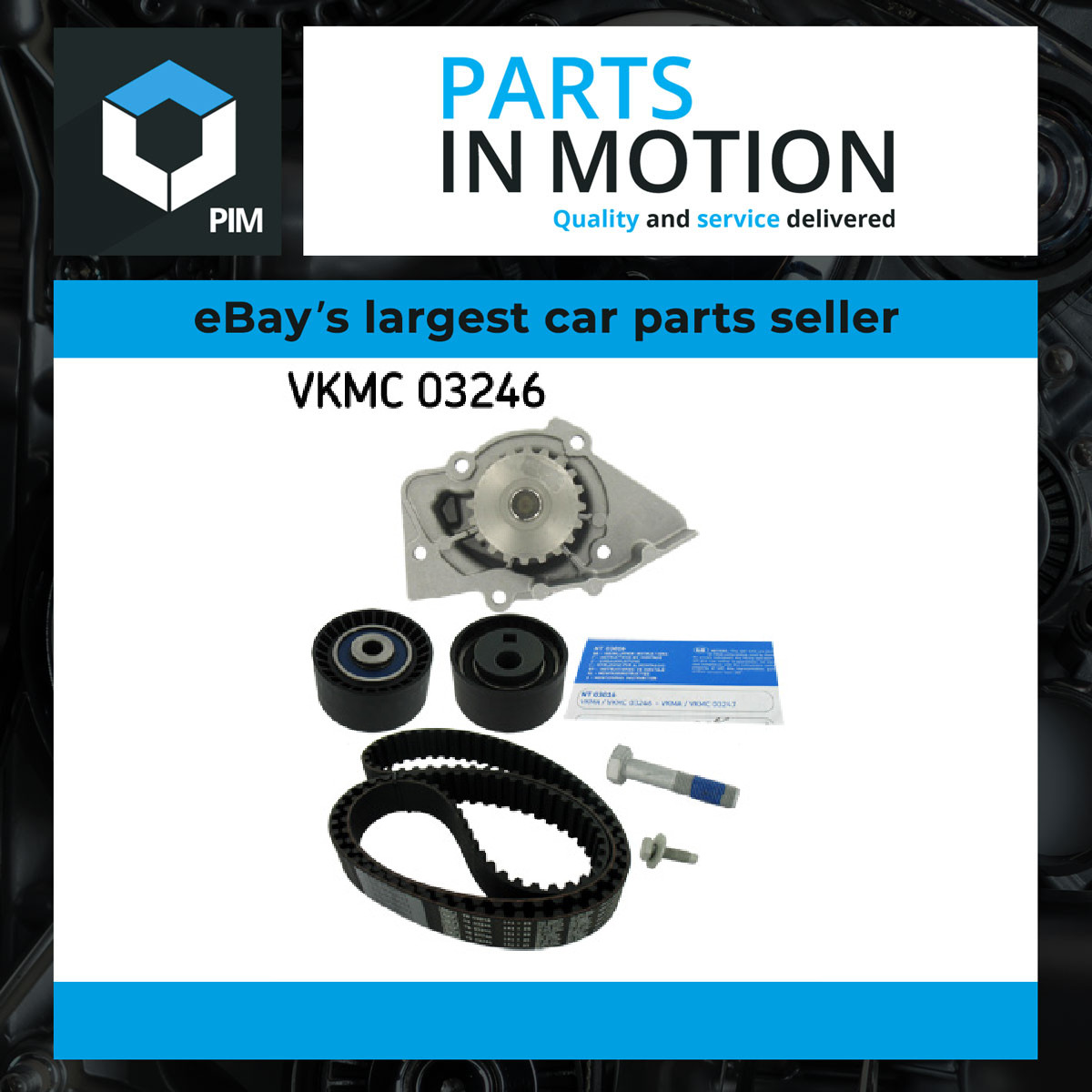 SKF VKMC 03246 Water Pump & Timing Belt Kit for CITROËN,FIAT,LANCIA,PEUGEOT,SUZU - Image 4