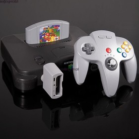 2.4G Wireless N64 Controller Remote Game Pad w/ Rumble Pak for Nintendo N64