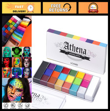 20 Colors Face & Body Paint Palette - Professional Black & White SFX Makeup Kit