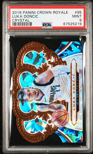 2019 PANINI CROWN ROYALE #95 LUKA DONCIC CRYSTAL PSA 9