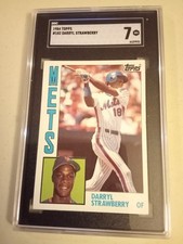 1984 Topps Darryl Strawberry #182 Graded SGC 7 Rookie Baseball Card