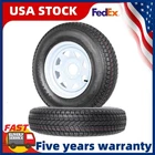 ST175/80D13 Trailer Tires on Rim 13" Rims 5 Lug on 4.5"  Load Range C 1360LBS US