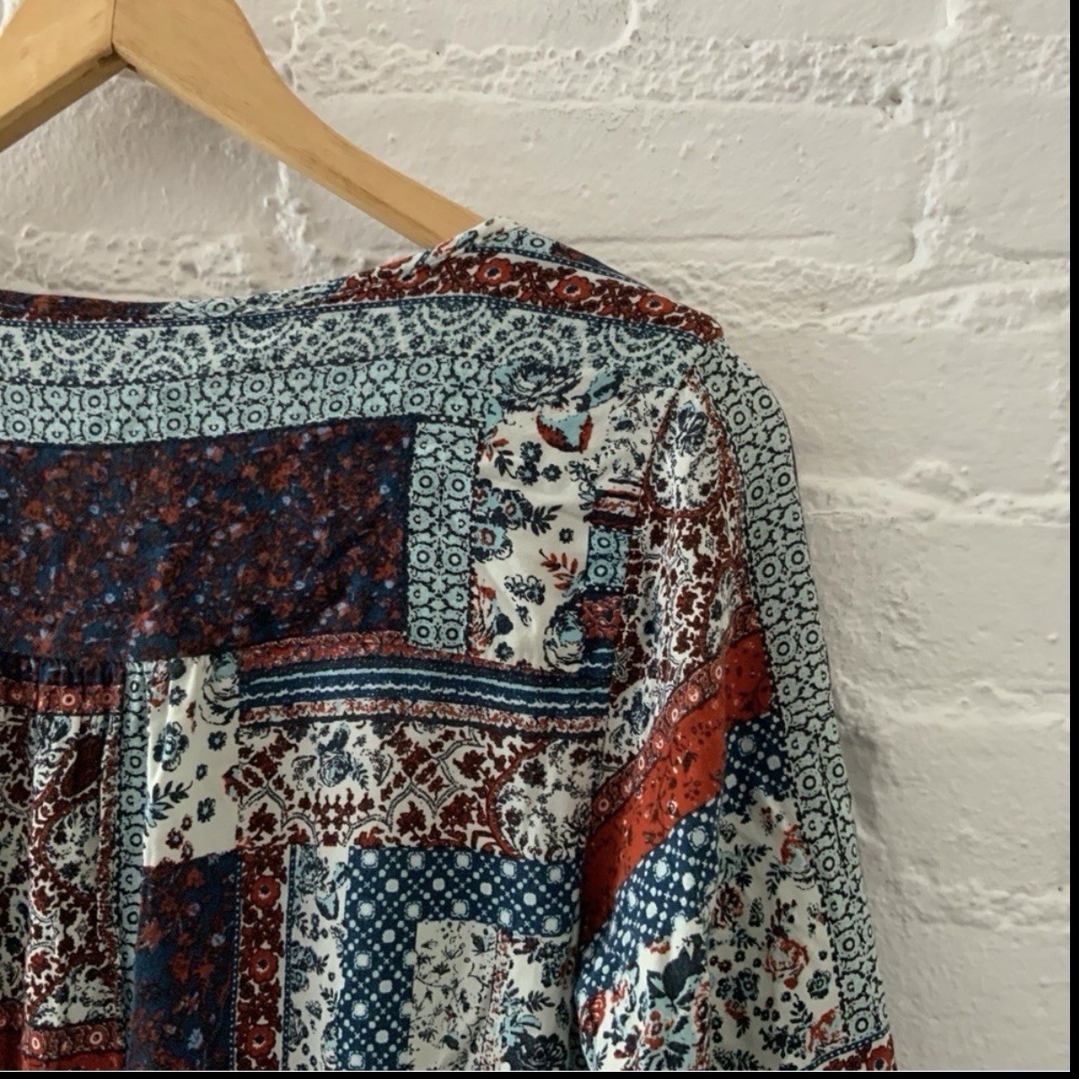 Mossimo Supply Co. Patchwork Romper One-Piece Ruf… - image 12