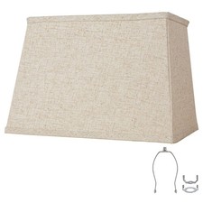 Rectangular Lampshade, Large Beige Lamp Shade, 7 x 12.5 '' x 9 x 15 '' x ...