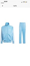 Adidas Classic Firebird Tracksuit Blue 2 Piece Set Authentic MSRP 150