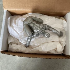 Vintage 1996 Marvel 4" Pewter Spider-Man Paperweight Figure