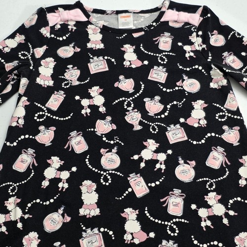 Gymboree Girls Paris Fashion Poodle Long Sleeve Cotton Dress Size 10 Tres Chic - Picture 2 of 6