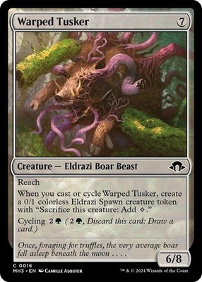 Warped Tusker 16 Common Modern Horizons 3 Magic: The Gathering Near Mint