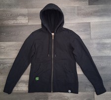 American Giant Full Zip Heavyweight Fleece Hoodie Logo Black Size Medium NWOT