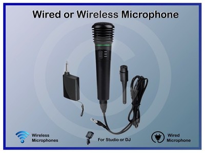 Wired or Wireless Handheld Microphone   Versatile Performance for Stage